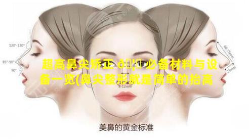 超高鼻尖矫正 🦊 必备材料与设备一览(鼻尖整形就是简单的抬高鼻尖就好了)